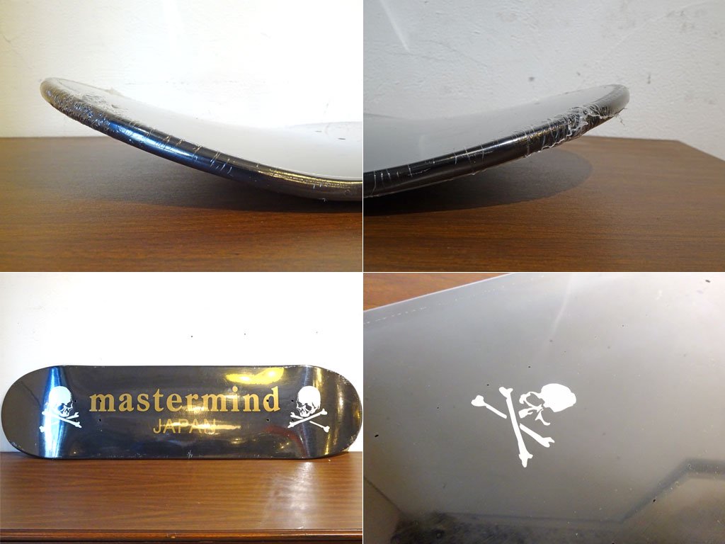 マスターマインド ジャパン Master mind japan スケートデッキ ブラック SK8 Skateboard ツイン 未使用 伊勢丹限定 ★