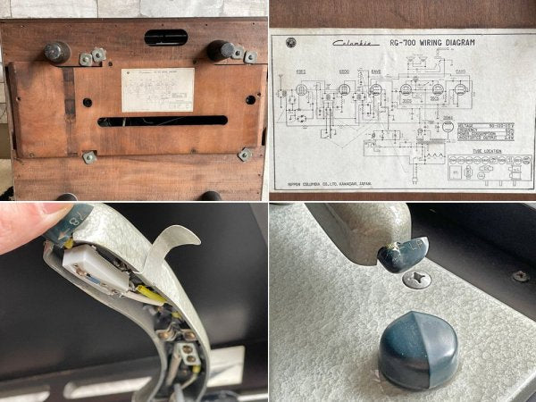 日本コロムビア コロンビア COLUMBIA 真空管式卓上電蓄 RG-700 1952年 柳宗理デザイン オーバーホール済み 希少 ●