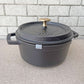 ストウブ Staub ピコ ココット ラウンド 両手鍋 ホーロー鍋 ブラック 18cm フランス ■
