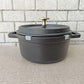 ストウブ Staub ピコ ココット ラウンド 両手鍋 ホーロー鍋 ブラック 18cm フランス ■