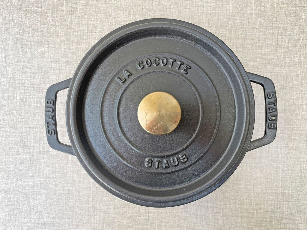 ストウブ Staub ピコ ココット ラウンド 両手鍋 ホーロー鍋 ブラック 18cm フランス ■