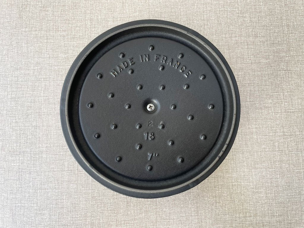 ストウブ Staub ピコ ココット ラウンド 両手鍋 ホーロー鍋 ブラック 18cm フランス ■