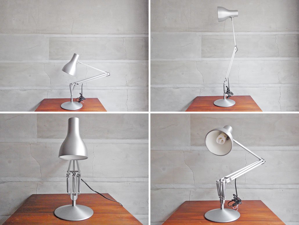 アングルポイズ ANGLEPOISE Type75 デスクランプ シルバー Silver Lustre ケネス・グランジ Sir Kenneth Grange 定価￥35,200- ♪