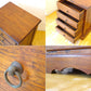 アジアン家具 Asian Furniture チーク無垢材 サイドチェスト 4dr 小抽斗 リゾートスタイル ★
