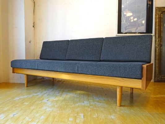 グラフ graf × 相合家具 SOGO adシリーズ デイベッドソファ L DAY BED SOFA L 3Pソファ ホワイトアッシュ材 ファブリック 定価:288,000円 ★