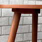 北欧ビンテージ Scandinavian Vintage サイドテーブル チーク材 × ウォールナット材 ランプ台 花台 北欧家具 ■