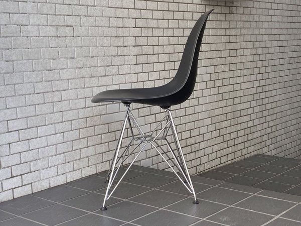 ヴィトラ vitra. サイドシェルチェア エッフェルベース DSR ブラックＳ ポリプロピレン製 C&Rイームズ ミッドセンチュリー ■