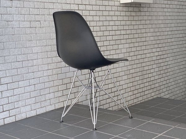 ヴィトラ vitra. サイドシェルチェア エッフェルベース DSR ブラックＳ ポリプロピレン製 C&Rイームズ ミッドセンチュリー ■