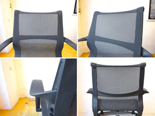 ハーマンミラー Herman Miller セトゥーチェア Setu Chair マルチパーパスチェア グレー メッシュシート Studio 7.5 5本脚タイプ 昇降機能 定価￥99,000- ★