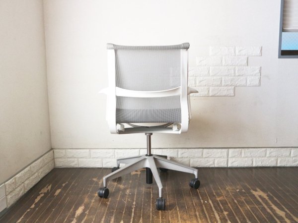 ハーマンミラー Herman Miller セトゥーチェア Setu Chair マルチパーパスチェア グレー メッシュシート 5本脚タイプ  定価￥99,000- 現状品 ◎