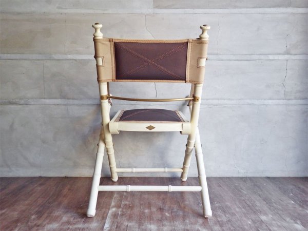 プリズミック アンド ブリル PRIZMIC & BRILL キャンペーンチェア CAMPAIGN CHAIR フォールディングチェア レザー マホガニー材 グランピング アスプルンド取扱 ♪
