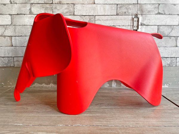 ヴィトラ Vitra イームズ エレファント Eames Elephant チェア 子供用 スツール ポピーレッド ポリプロピレン 定価\33,000- ●