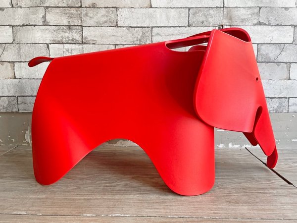 ヴィトラ Vitra イームズ エレファント Eames Elephant チェア 子供用 スツール ポピーレッド ポリプロピレン 定価\33,000- ●