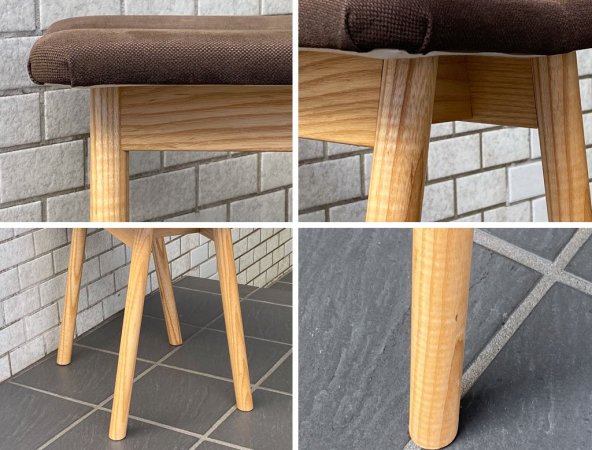 イデー IDEE ハリコット スツール HARICOT STOOL  ホワイトアッシュ無垢材 廃番 北欧スタイル ■