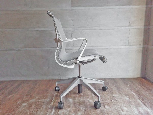 ハーマンミラー Herman Miller セトゥー Setu デスクチェア マルチパーパスチェア グレー メッシュシート Studio 7.5 5本脚タイプ 昇降機能 定価￥99,000- ♪