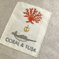 コーラル&タスク CORAL&TUSK ハーベスト Harvest クッション 刺繍 リネン100％ 30×30cm H.P.FRANCE取扱い ●