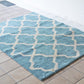 アクメファニチャー ACME Furniture ラインズC ラグマット LINES C RUG 160×120 cm ジオメトリックパターン ライトブルー ◇