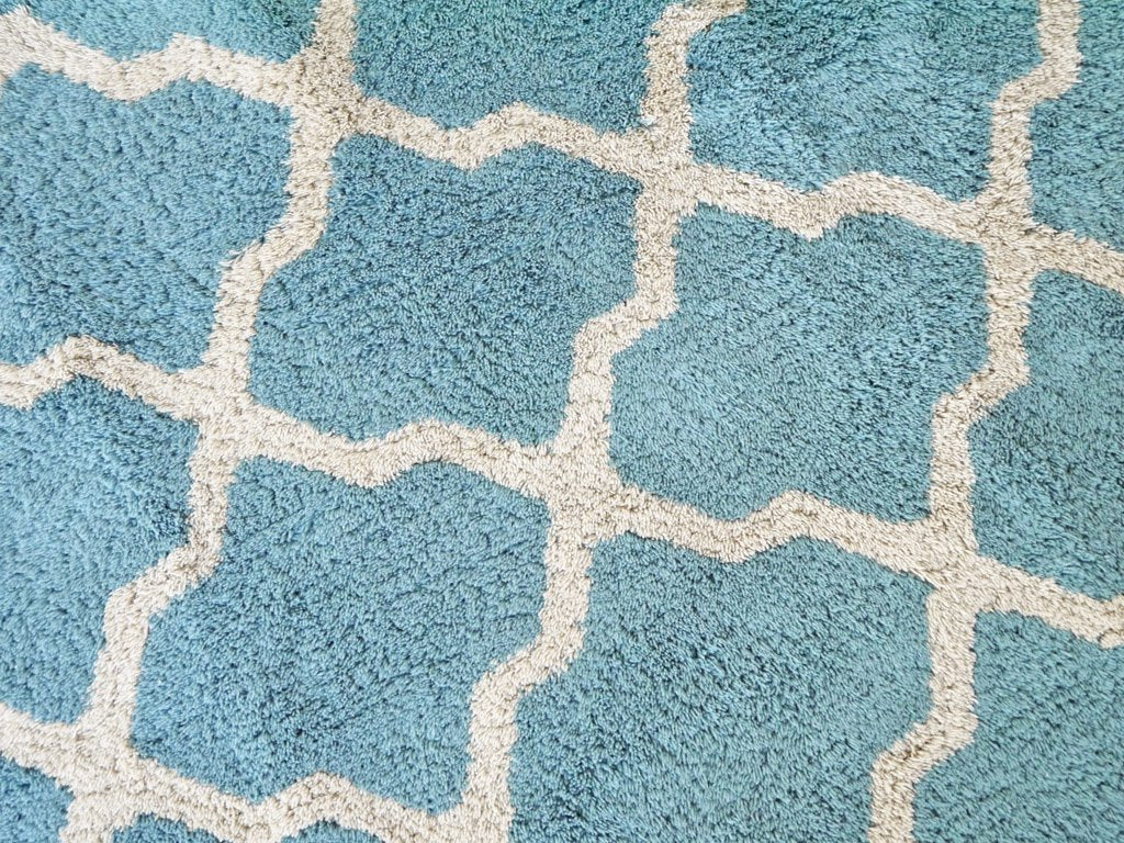 アクメファニチャー ACME Furniture ラインズC ラグマット LINES C RUG 160×120 cm ジオメトリックパターン ライトブルー ◇