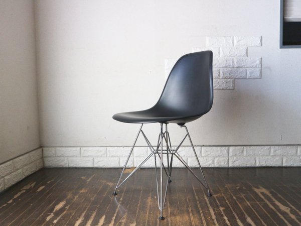 ヴィトラ vitra サイド シェルチェア ポリプロピレン製 ブラック エッフェルベース C&R イームズ Eames ミッドセンチュリー  ◎