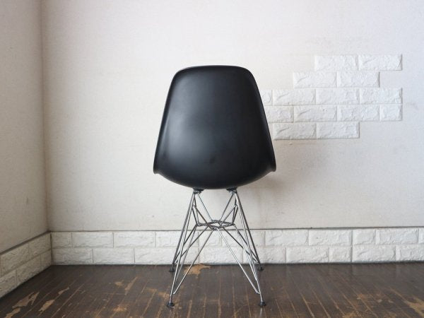 ヴィトラ vitra サイド シェルチェア ポリプロピレン製 ブラック エッフェルベース C&R イームズ Eames ミッドセンチュリー  ◎