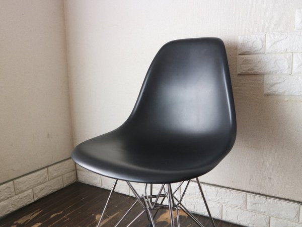 ヴィトラ vitra サイド シェルチェア ポリプロピレン製 ブラック エッフェルベース C&R イームズ Eames ミッドセンチュリー  ◎