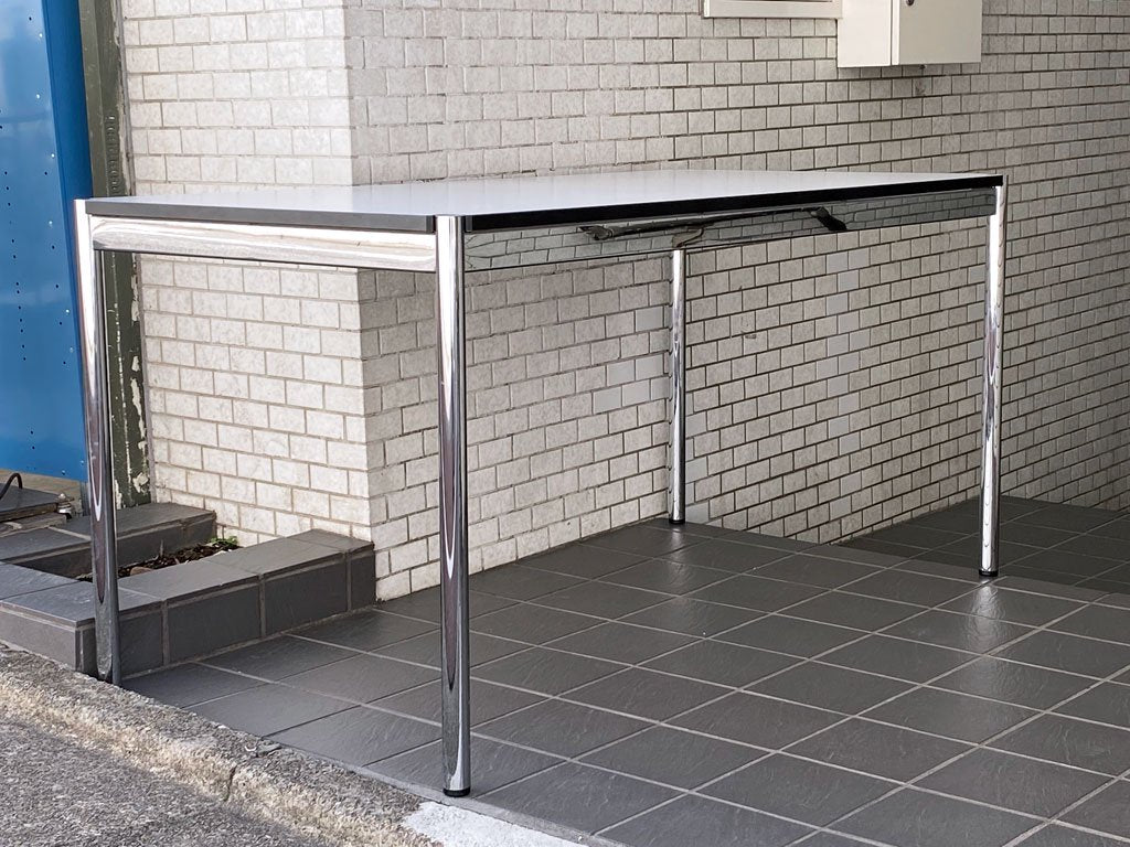 USMハラー USM Haller モジュラーファニチャー Modular Furniture ハラーテーブル ワークデスク W150cm ホワイトラミネート天板 A ■