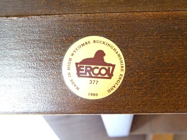 アーコール ERCOL 80's ビンテージ オールドコロニアル ドロップリーフ バタフライ ダイニングテーブル 希少色 ダークブラウン 英国 イギリス★