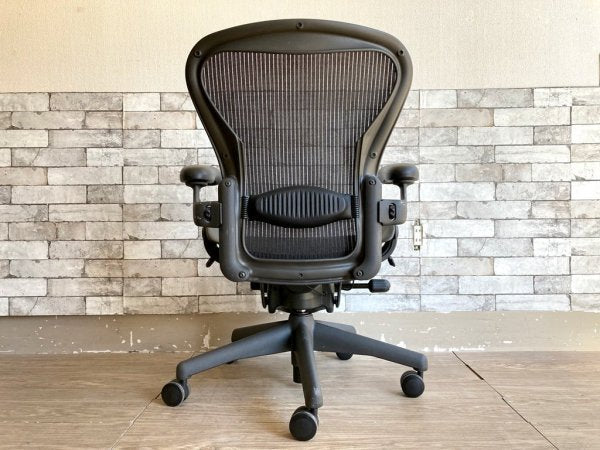 ハーマンミラー Herman Miller アーロンチェア Aeron Chair Bサイズ ランバーサポート フル装備 デスクチェア オフィス ●