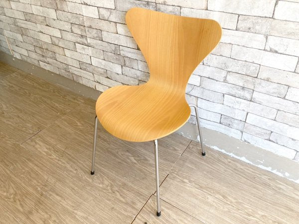 フリッツハンセン Fritz Hansen セブンチェア ビーチ ナチュラル アルネ・ヤコブセン デンマーク 北欧家具 ●