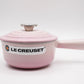 ルクルーゼ LE CREUSET ソースパン シェルピンク 16cm ベアツマミ 片手鍋 ミルクパン 鋳物 フランス 定価￥24,200- ●