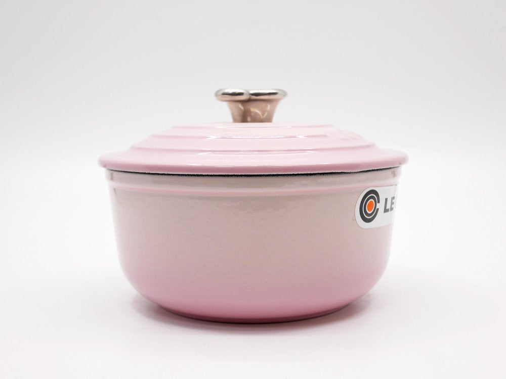 ルクルーゼ LE CREUSET ソースパン シェルピンク 16cm ベアツマミ 片手鍋 ミルクパン 鋳物 フランス 定価￥24,200- ●