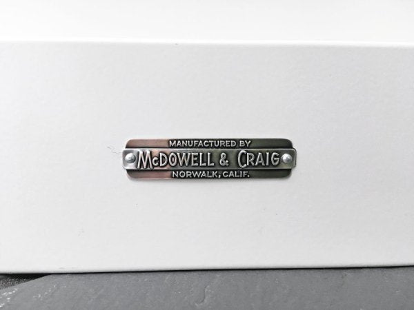 マクダウェルクレイグ McDOWELL&CRAIG スチールシェルフ キャビネット ホワイト ミッドセンチュリー USビンテージ 60's ■