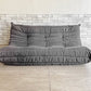 リーンロゼ ligne roset トーゴ TOGO ソファ 3人掛け ファブリック ブラック ミッシェル・デュカロワ Michel Ducaroy フランス 定価￥258,500-以上 ●