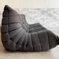 リーンロゼ ligne roset トーゴ TOGO ソファ 3人掛け ファブリック ブラック ミッシェル・デュカロワ Michel Ducaroy フランス 定価￥258,500-以上 ●