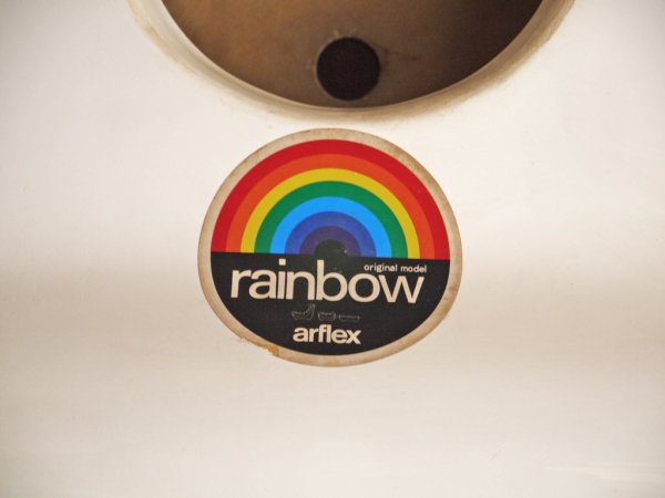 アルフレックス arflex レインボーチェア Rainbow Chair ラウンジチェア 1人掛けソファ ミッドセンチュリー スペースエイジ 廃番 ◇