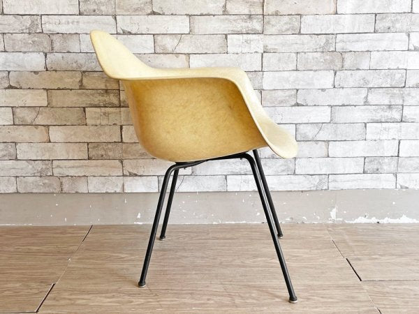 ゼニス ZENITH ハーマンミラー Herman Miller 1st ビンテージ ロープエッジ アームシェルチェア Xベース C&Rイームズ シール有 希少 ●