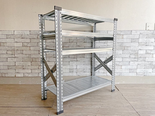 メタルシステム METALSISTEM 4段スチールシェルフ 4 TIER STEEL SHELF アスプルンド取扱い インダストリアル 定価￥30,800- ●