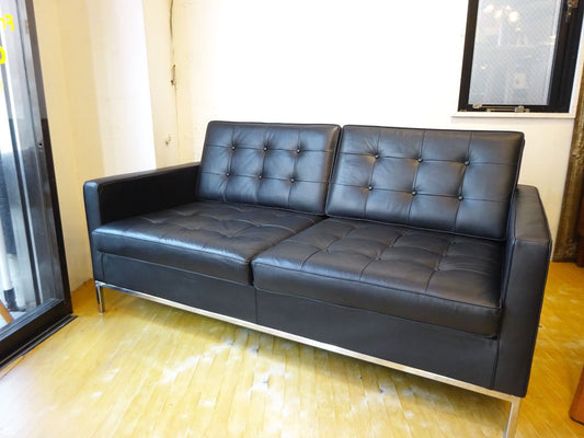 フローレンスノール FlorenceKnoll リプロダクト 1206 セッティー Settee 2シーターソファ 2Pソファ 本革 レザー ★