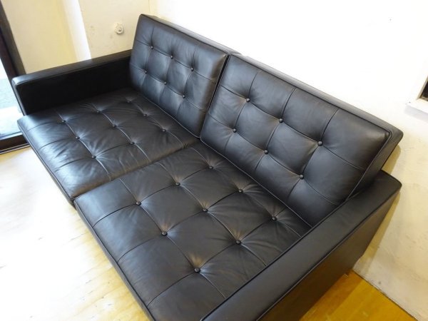 フローレンスノール FlorenceKnoll リプロダクト 1206 セッティー Settee 2シーターソファ 2Pソファ 本革 レザー ★