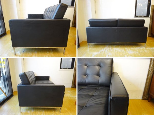 フローレンスノール FlorenceKnoll リプロダクト 1206 セッティー Settee 2シーターソファ 2Pソファ 本革 レザー ★