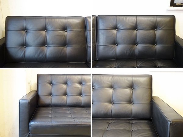 フローレンスノール FlorenceKnoll リプロダクト 1206 セッティー Settee 2シーターソファ 2Pソファ 本革 レザー ★