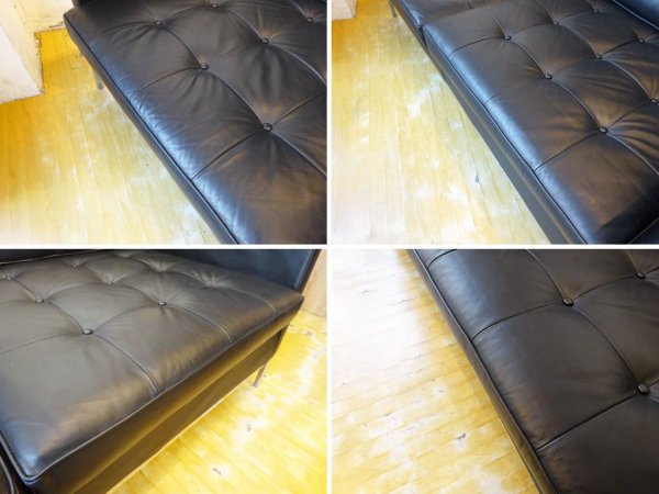 フローレンスノール FlorenceKnoll リプロダクト 1206 セッティー Settee 2シーターソファ 2Pソファ 本革 レザー ★