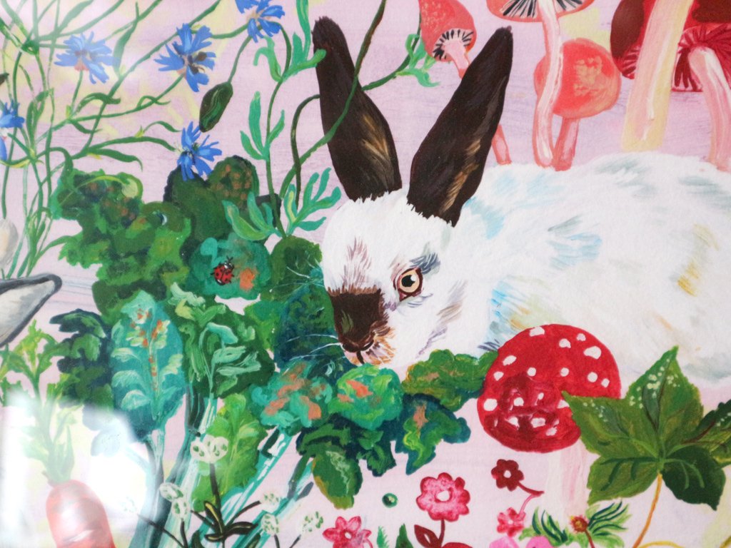 ナタリー・レテ Nathalie Lete ラビット rabbit ウサギ デジタルプリント 50×35cm H.P.FRANCE取扱 定価￥44,000- ◎