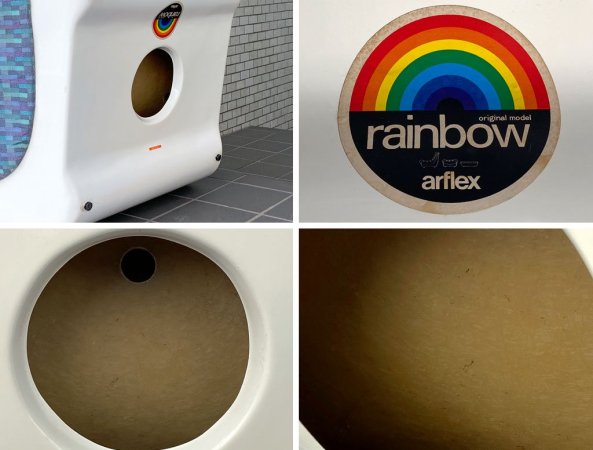 アルフレックス arflex レインボーチェア Rainbow Chair ラウンジチェア 1Pソファ ミッドセンチュリー スペースエイジ 廃番 ■