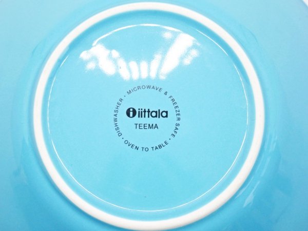 イッタラ iittala ティーマ TEEMA ボウル 21cm ターコイズ カイ・フランク Kaj Franck フィンランド 北欧食器 廃番 ●