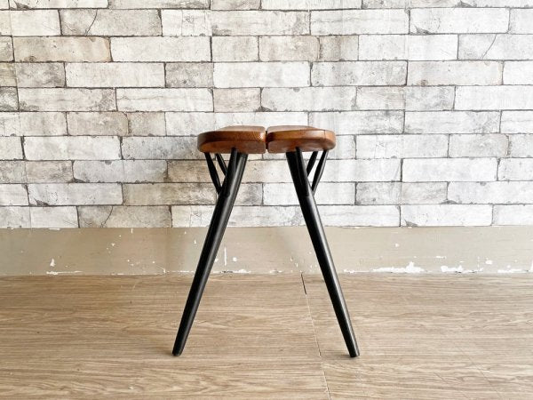 ラウカンプー Laukaan puu ピルッカ スツール pirkka stool パイン材 H44cm イルマリ・タピオヴァーラ 1950-60s フィンランド 北欧ビンテージ 希少 ●