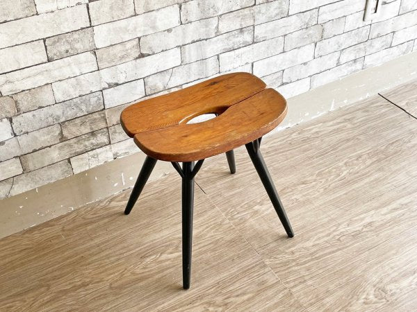 ラウカンプー Laukaan puu ピルッカ スツール pirkka stool パイン材 H44cm イルマリ・タピオヴァーラ 1950-60s フィンランド 北欧ビンテージ 希少 ●