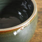 李英才 Young Jae Lee 蓋つき ポット Lidded pot 鉢 Φ11cm ダークグリーン Dark green shiny リ・ヨンツェ 韓国人作家 ♪