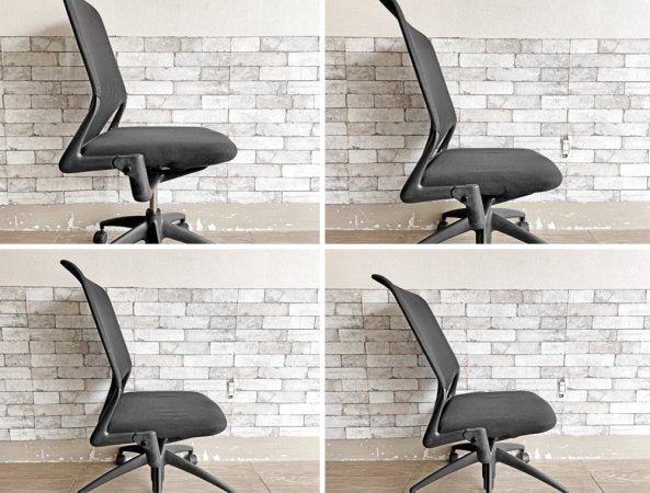 ヴィトラ Vitra メダ2 Meda? オフィスチェア デスクチェア ワークチェア アームレス ブラック アルベルト・メダ スイス ●