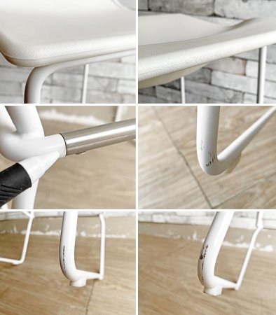 カッシーナイクスシー Cassina ixc. ラストミニット LAST MINUTE ハイチェア カウンターチェア ホワイト パトリシア・ウルキオラ イタリアモダン 定価￥88,000- ●